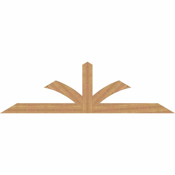 Ekena Millwork Richland Smooth Timber Gable Bracket, Western Red Cedar, 96"W x 28"H x 1 1/2"D x 5 1/2"F, 7/12 Pitch GBW096X28X0206RIC00SWR - main